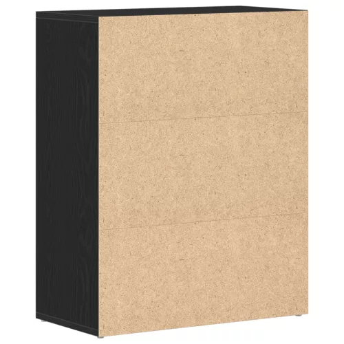  Fekete tölgy oldalszekrény 60x30x75 cm MDF-ből