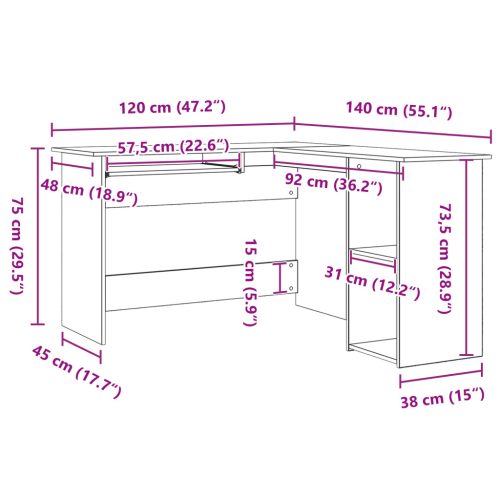  Fekete Tölgy Asztal 120x140x75 cm Mérnöki Fából