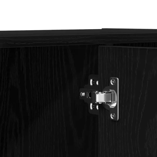  fekete tölgy szerelt fa könyvszekrény/szobaosztó 60,5x30x90 cm