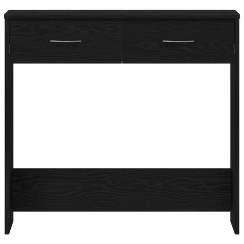  Asztal Fekete Tölgy 80x40x75 cm Mérnöki Fa