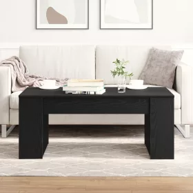  Dohányzóasztal Fekete tölgy 102x55x42 cm Mérnöki fa