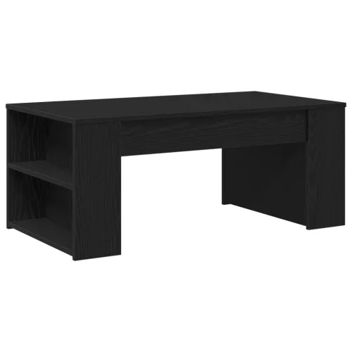  Dohányzóasztal Fekete tölgy 102x55x42 cm Mérnöki fa