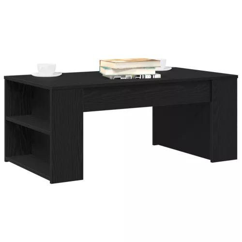  Dohányzóasztal Fekete tölgy 102x55x42 cm Mérnöki fa