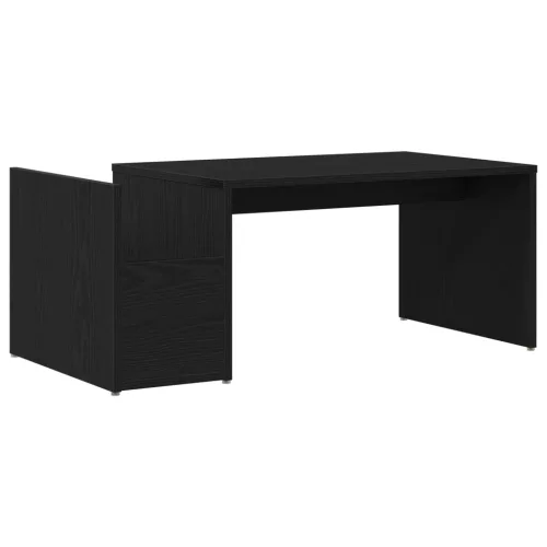  Fekete Tölgy Kávézó Asztal 90x45x35 cm Műgyanta