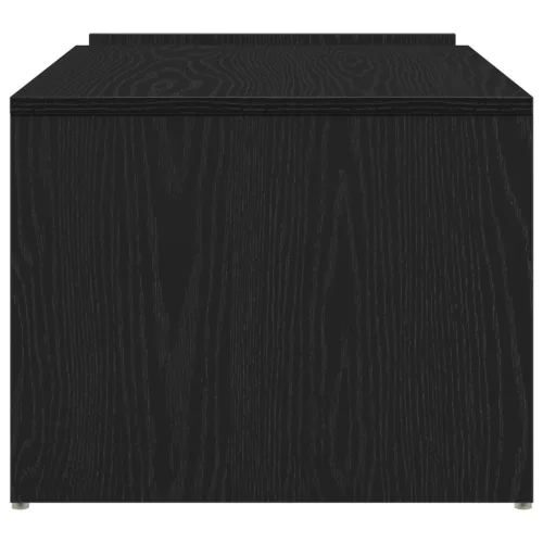  Fekete Tölgy Kávézó Asztal 90x45x35 cm Műgyanta