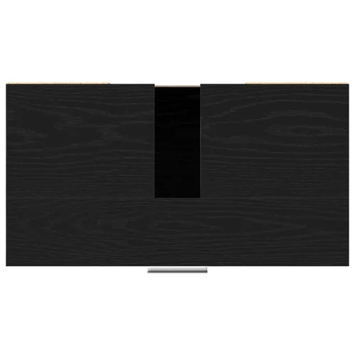  Fürdőszoba Székény ajtóval Fekete tölgy 60 x 32 x 54 cm Faanyag