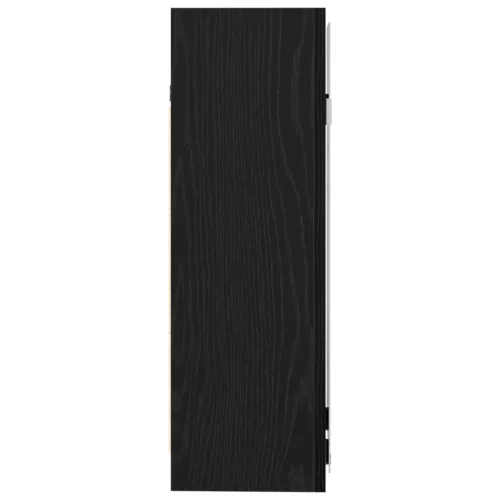  Fekete Tölgy Fürdőszobai Tükörszekrény 62,5x20,5x64cm Mérnöki Fa