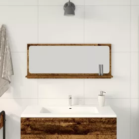  Fürdőszoba Tükör Régi Fa 90x10,5x37 cm Műszaki Fa