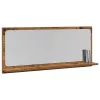  Fürdőszoba Tükör Régi Fa 90x10,5x37 cm Műszaki Fa