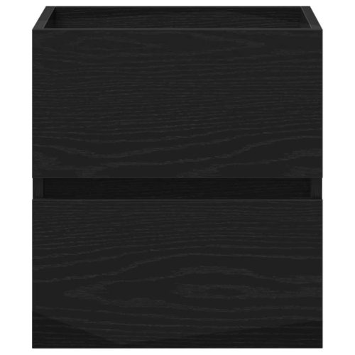  fekete tölgy szerelt fa mosdószekrény 41x38,5x45 cm