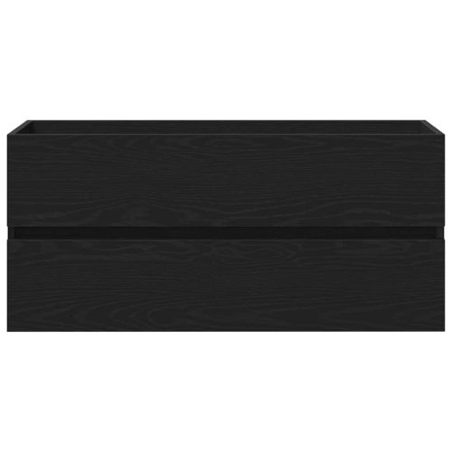  fekete tölgy forgácslap mosdószekrény 100 x 38,5 x 45 cm