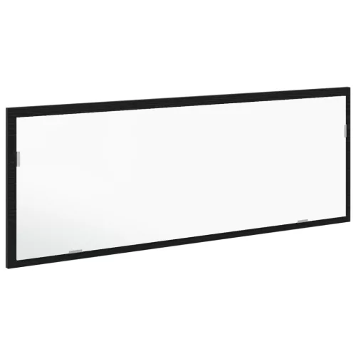  LED tükör fürdőszobához fekete tölgyből, 100x8,5x37 cm mérnöki fa
