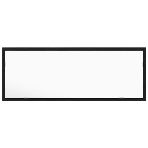  LED tükör fürdőszobához fekete tölgyből, 100x8,5x37 cm mérnöki fa