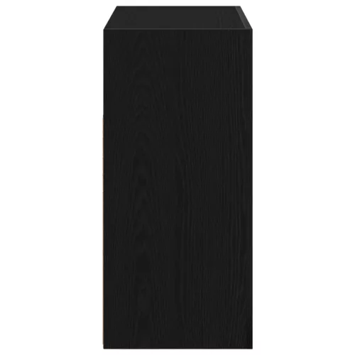  fekete tölgy komód LED világítással, 80x35x75 cm, MDF