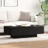  Kávézóasztal Fekete Tölgy 100x30x36,5 cm Mérnöki Fa