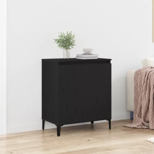  Fekete tölgy oldalszekrény 60x35x70 cm mérnöki fából