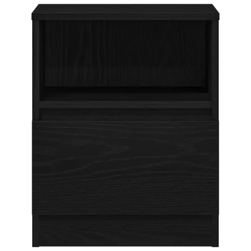  Éjjeli Asztal - Fekete Tölgy, 40x40x50 cm, Mérnöki Fa