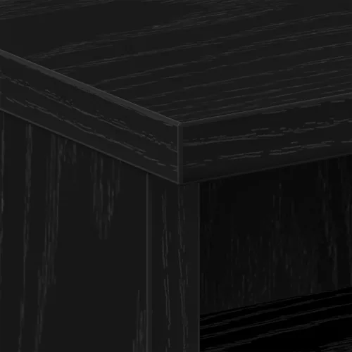  Éjjeli Asztal - Fekete Tölgy, 40x40x50 cm, Mérnöki Fa