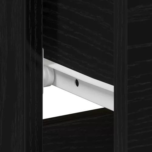  Éjjeli Asztal - Fekete Tölgy, 40x40x50 cm, Mérnöki Fa