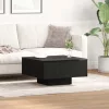  Kávézóasztal Fekete Tölgy 60x60x31,5 cm Mérnöki Fa