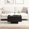  Kávézóasztal Fekete Tölgy 60x60x31,5 cm Mérnöki Fa