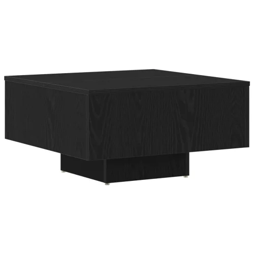  Kávézóasztal Fekete Tölgy 60x60x31,5 cm Mérnöki Fa