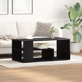  Fekete Tölgy Kávéasztal 100x50x40 cm Fényes Fa