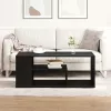  Fekete Tölgy Kávéasztal 100x50x40 cm Fényes Fa