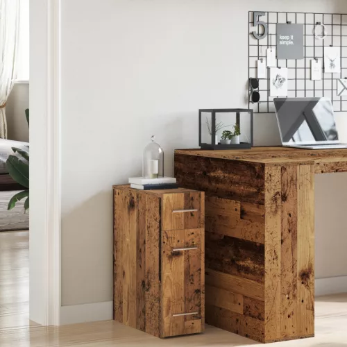  Patikárium Szekrény Régi Fa 20x45,5x60 cm Műszaki Fa