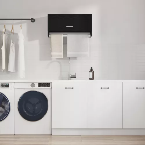  Fekete Tölgy Szekrény 70x32,5x35 cm Lemezelt Fa