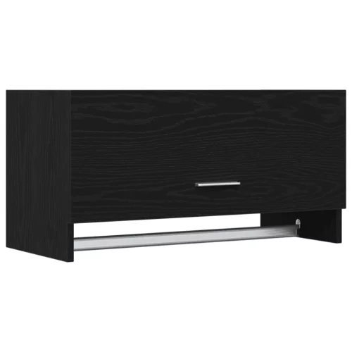  Fekete Tölgy Szekrény 70x32,5x35 cm Lemezelt Fa