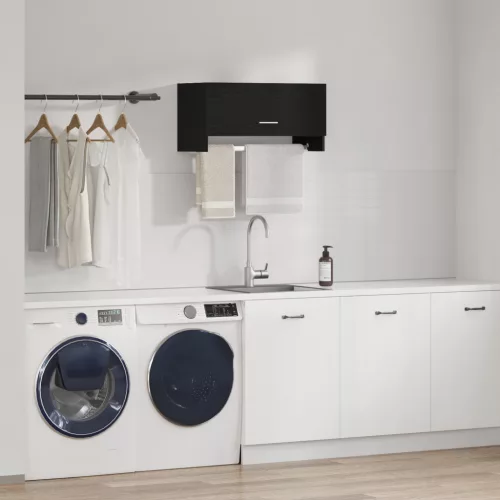  Fekete Tölgy Szekrény 70x32,5x35 cm Lemezelt Fa