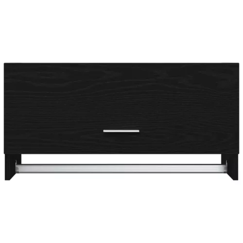  Fekete Tölgy Szekrény 70x32,5x35 cm Lemezelt Fa