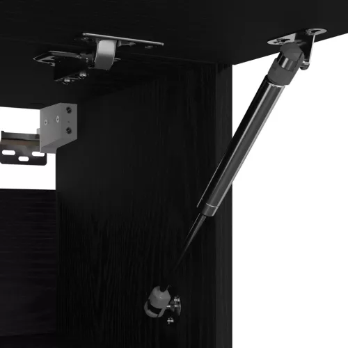  Fekete Tölgy Szekrény 70x32,5x35 cm Lemezelt Fa