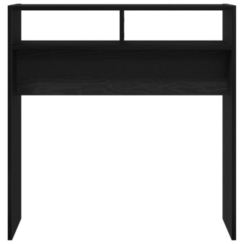  fekete tölgy konzolasztal - 78x30x80 cm - Műanyagfából készült