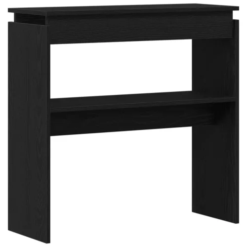  Fekete Tölgy Konzolasztal 80x30x80 cm Mérnöki Fa