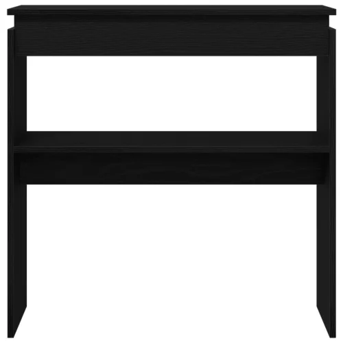  Fekete Tölgy Konzolasztal 80x30x80 cm Mérnöki Fa