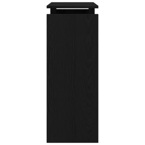  Fekete Tölgy Konzolasztal 80x30x80 cm Mérnöki Fa