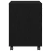  Görgős szekrény Fekete tölgy 45x38x54 cm Műanyag fa