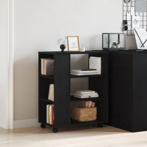  Görgőszekrény Fekete Tölgy 60x35x75 cm Mérnök Fa