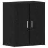  Cipőszekrény Fekete Tölgy 60x35x70 cm Műgyanta