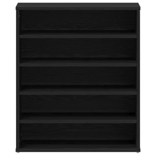  Cipőszekrény Fekete Tölgy 60x35x70 cm Műanyag