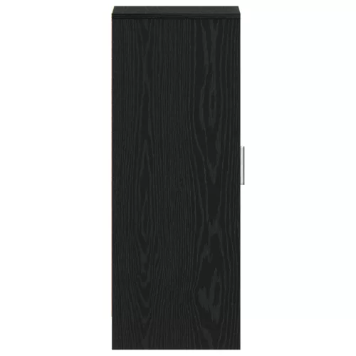  Cipőszekrény Fekete Tölgy 32x35x92 cm Mérnöki Fa