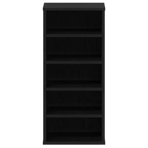  Cipőtartó Fekete Tölgy 32x35x70 cm Műanyag