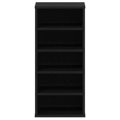  Cipőtároló 2 db Fekete Tölgy 32x35x70 cm Műgyanta