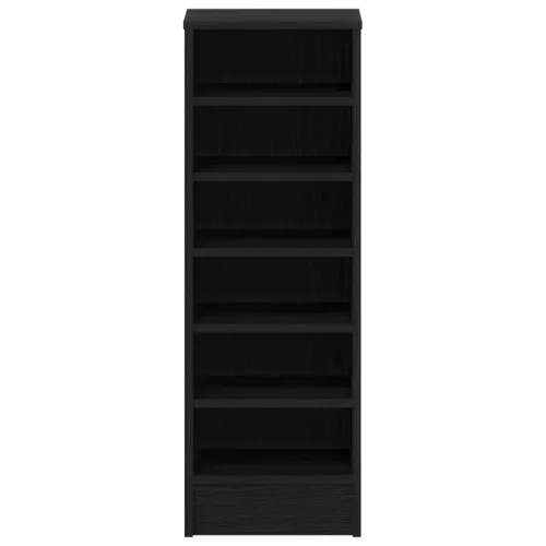  Cipőszekrény Fekete Tölgy 31,5x35x90 cm Mérnöki Fa