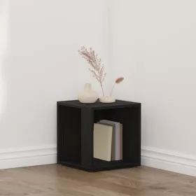  Oldal Asztal Fekete Tölgy 33x33x34,5 cm Műszaki Fa