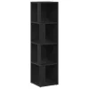  Fekete Tölgy Könyvespolc 33x33x132 cm Mérnöki Fa