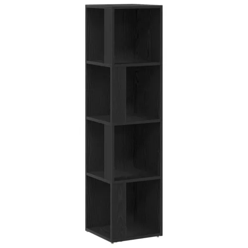  Fekete Tölgy Könyvespolc 33x33x132 cm Mérnöki Fa