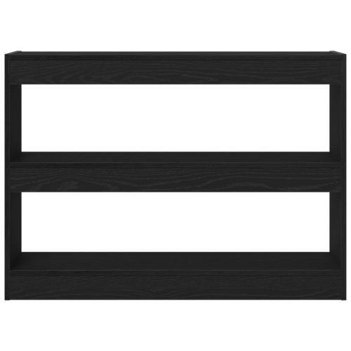  Könyvespolc/Szobaelválasztó Fekete Tölgy 100x30x72 cm Műbútor